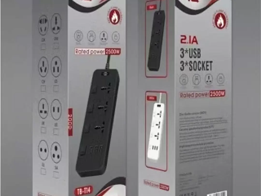 Ổ cắm điện đa năng thông minh HSON kèm 3 cổng USB sạc nhanh 5V-2.1A