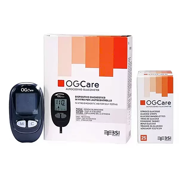 Máy đo đường huyết OGCARE giúp kiểm tra đường huyết tại nhà nhanh chóng hiệu quả