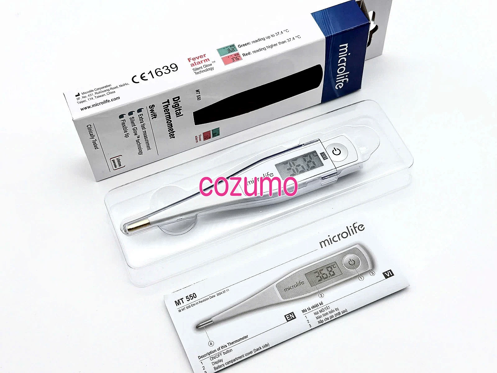 Nhiệt Kế Điện Tử Dạng Bút MICROLIFE MT550 Đo Nhanh, Chính Xác Bảo Hành Trọn Đời 1 Đổi 1