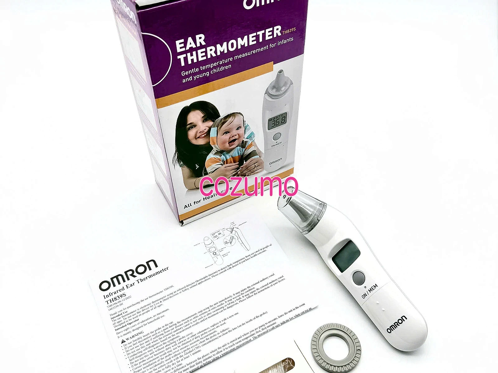 Nhiệt kế điện tử đo tai OMRON TH839S, nhiệt kế hồng ngoại cho kết quả chỉ trong 1 giây (Nhật Bản)