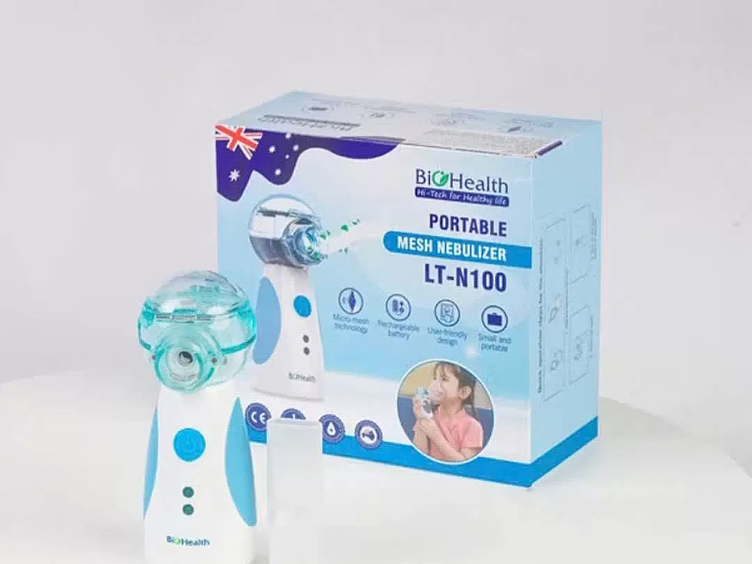 Máy xông khí dung siêu âm BIOHEALTH LT-N100 (Pin sạc) nhỏ gọn tiện lợi xông mũi họng