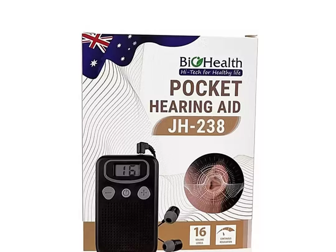 Máy trợ thính có dây BIOHEALTH JH-238 cho người già, người lãng tai, cao cấp, không nhiễu âm