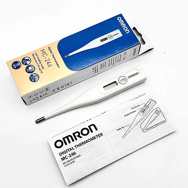 Nhiệt Kế Điện Tử Đo Thân Nhiệt OMRON MC-246 Không Thấm Nước, Đo An Toàn Chính Xác