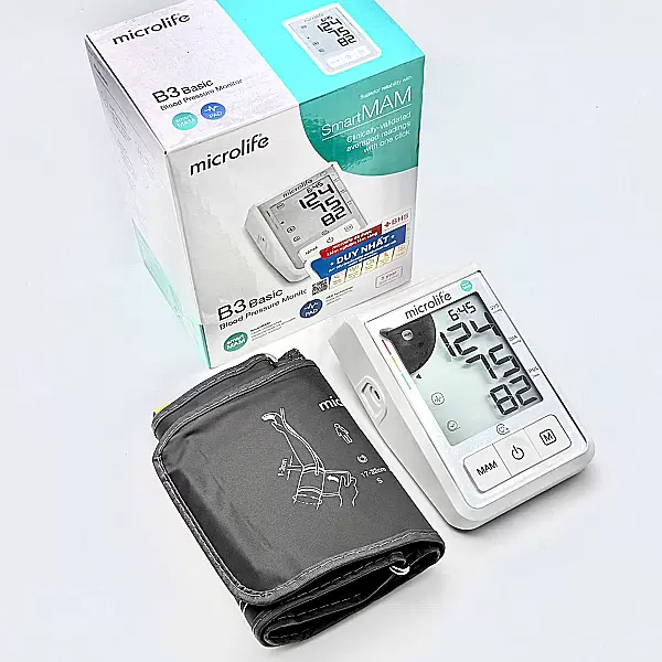 Máy đo huyết áp MICROLIFE B3 Basic công nghệ MAM thông minh đo 2 lần kép