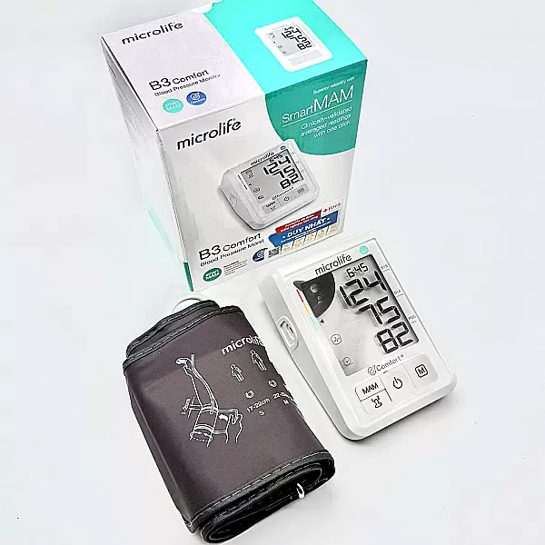 Máy đo huyết áp Microlife B3 Comfort bắp tay điện tử êm ái, chính xác, thông minh