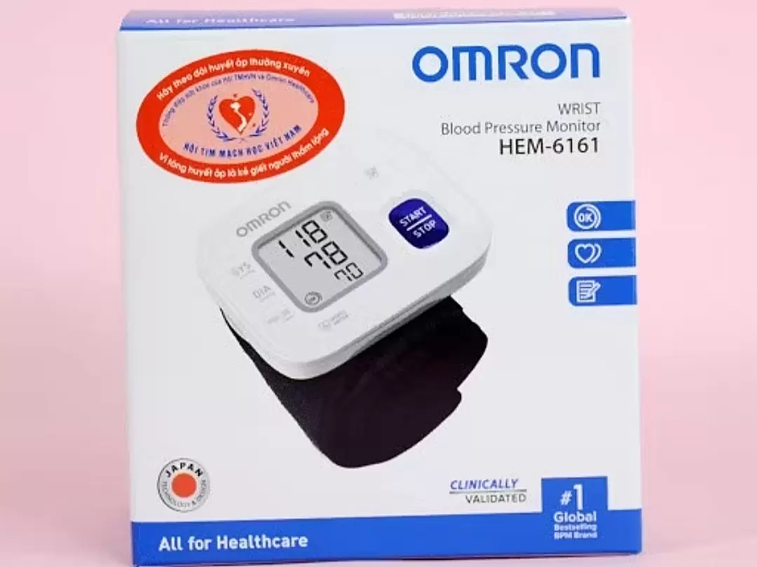 Máy Đo Huyết Áp Cổ Tay Omron - HEM 6161