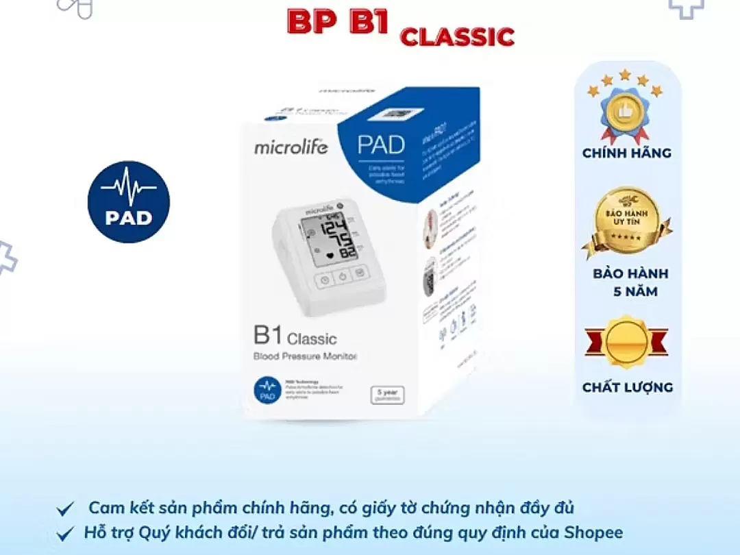 Máy Đo Huyết Áp Microlife BP B1 CLASSIC