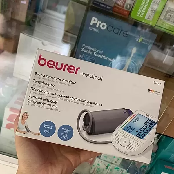 Máy đo huyết áp bắp tay Beurer BM 49 có giọng nói