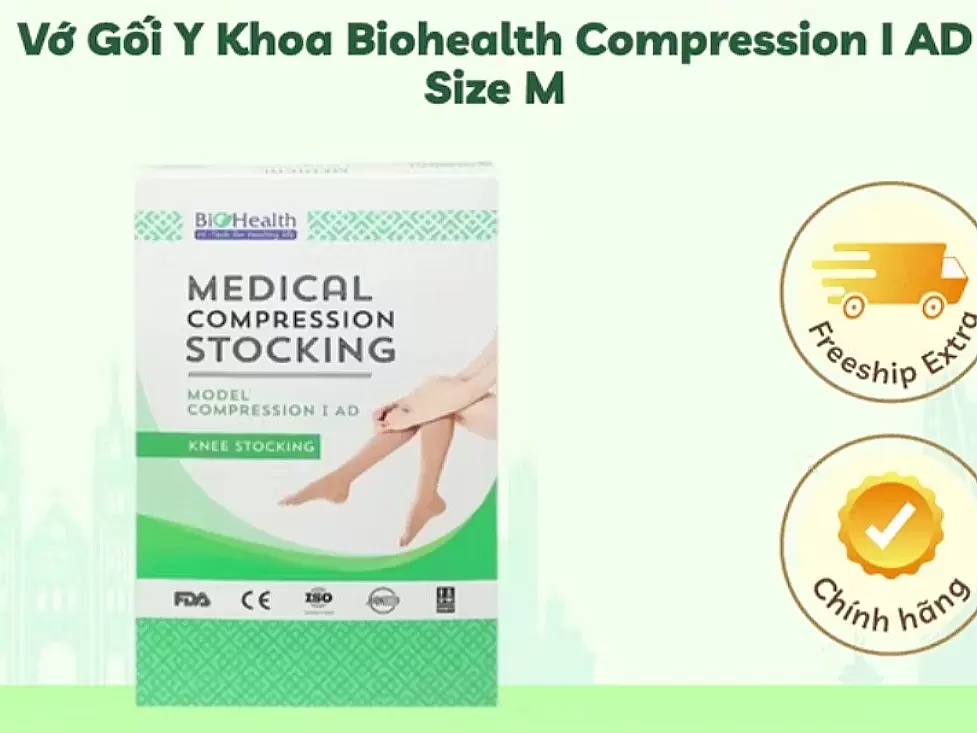 Vớ gối y khoa Biohealth Compression I AD
