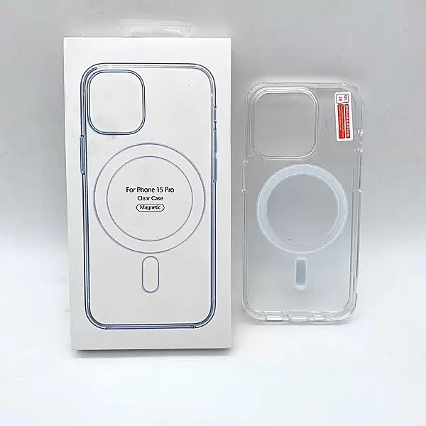 Ốp lưng Clear Case Magnetic trong suốt dành cho iPhone 15 Pro