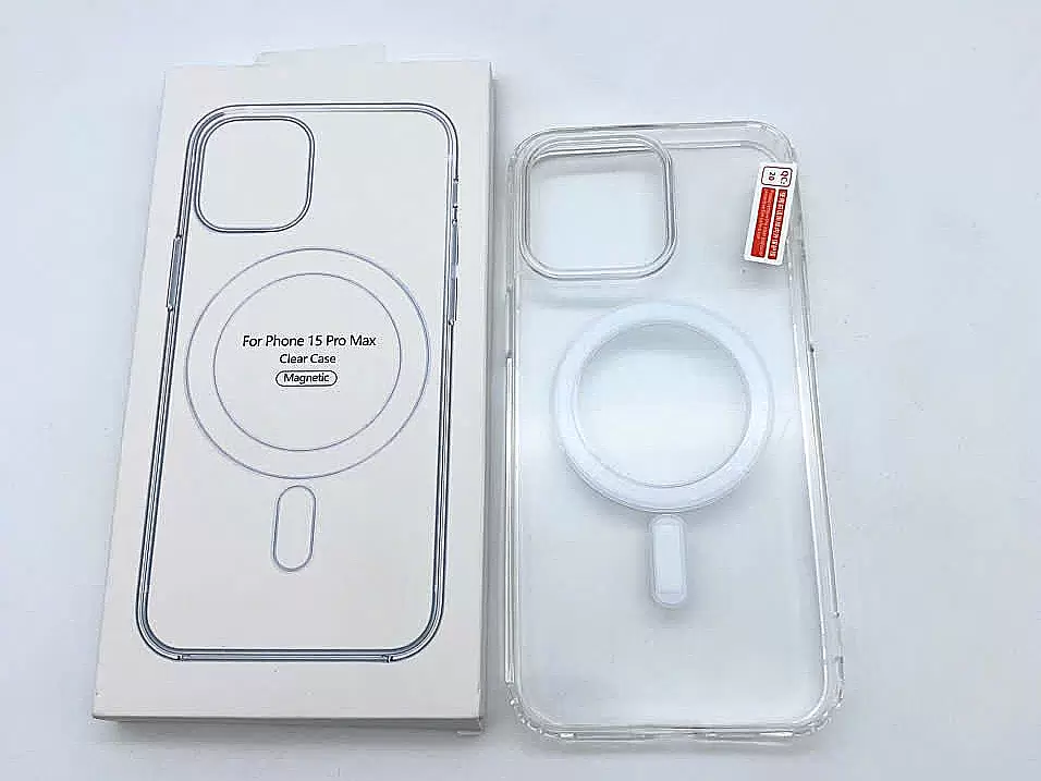 Ốp lưng Clear Case Magnetic trong suốt dành cho iPhone 15 Pro Max