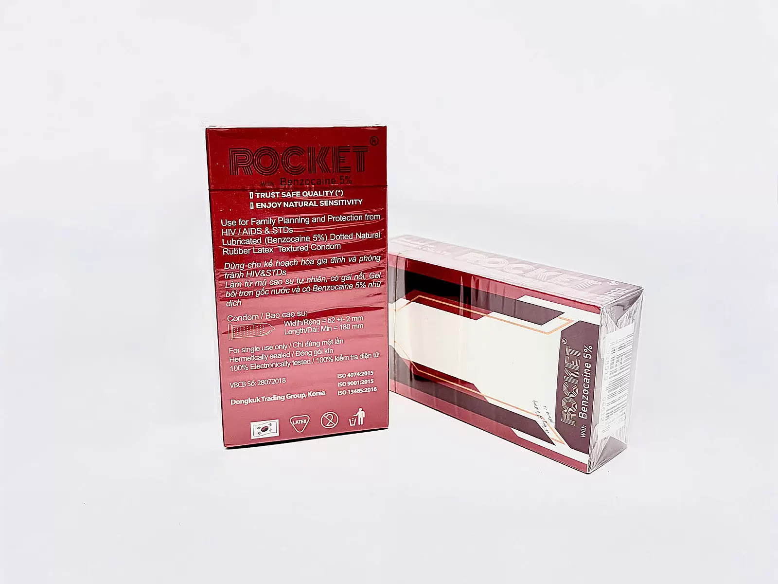 Bao cao su Rocket with Benzocaine 5% gai nổi