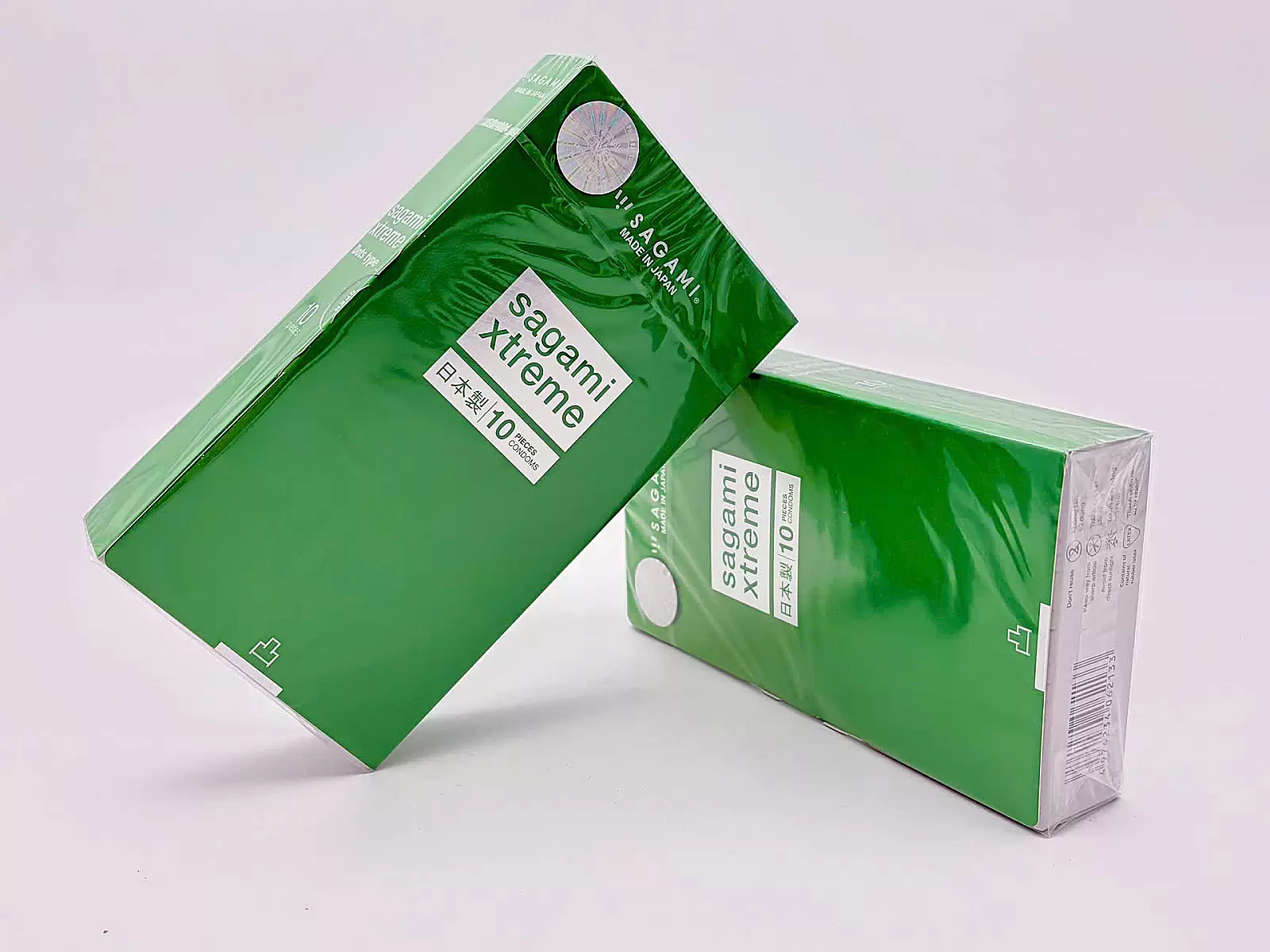 Bao cao su có gai Nhật Bản Sagami Xtreme Green Siêu Mỏng 10 bao